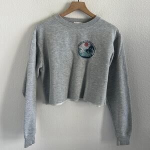 Brandy Melville John Galt Natives of the Gold Coast Graphic Cropped Sweatshirt